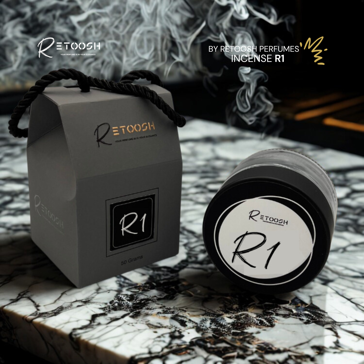 R1 | Premium Incense Discs Infused with Oriental & French Oils – 50g - Retoosh Perfumes