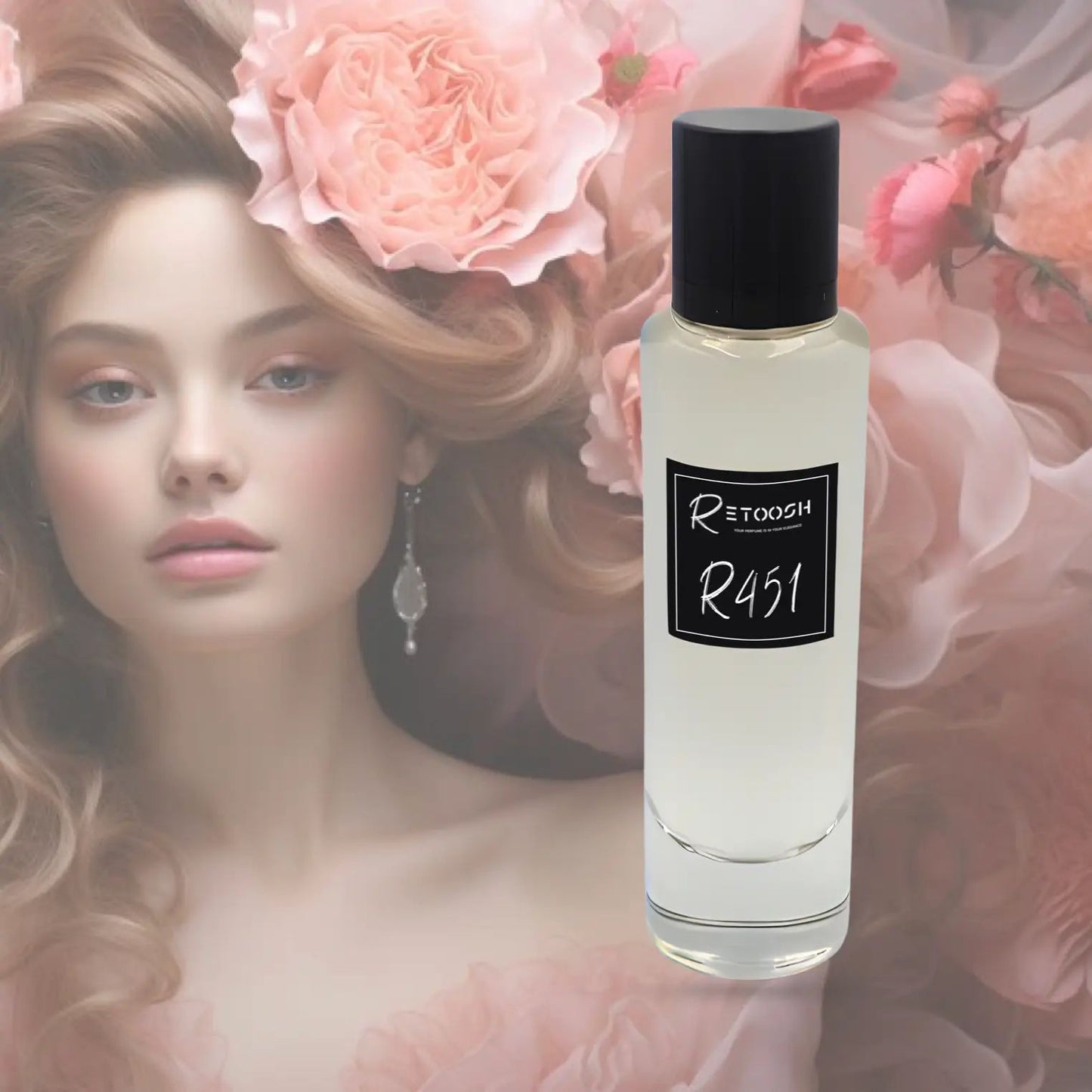 R451 - Blossom Elegance Fragrance | Floral Musky Whisper for Women | 50mL - Retoosh Perfumes