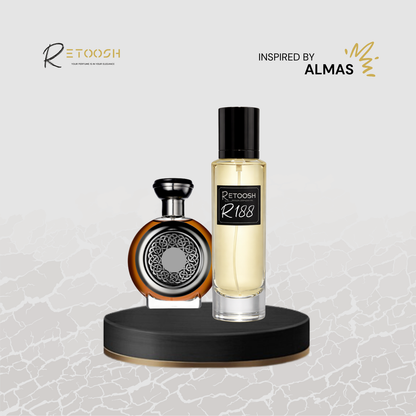 R188 - Oud Harmony Fragrance | A Symphony of Suede & Saffron For Women and Men | 50mL - Retoosh Perfumes