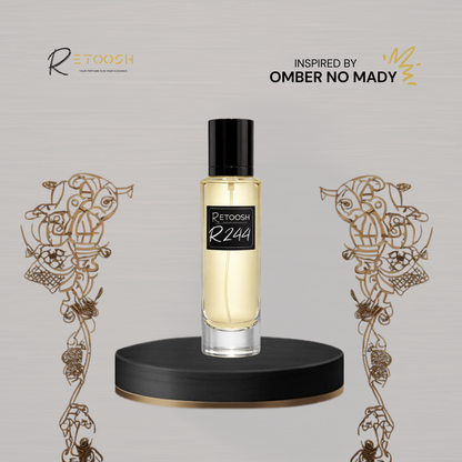 R244 - Amber Royal | Oriental Woody Fragrance for Women and Men | 50mL - Retoosh Perfumes