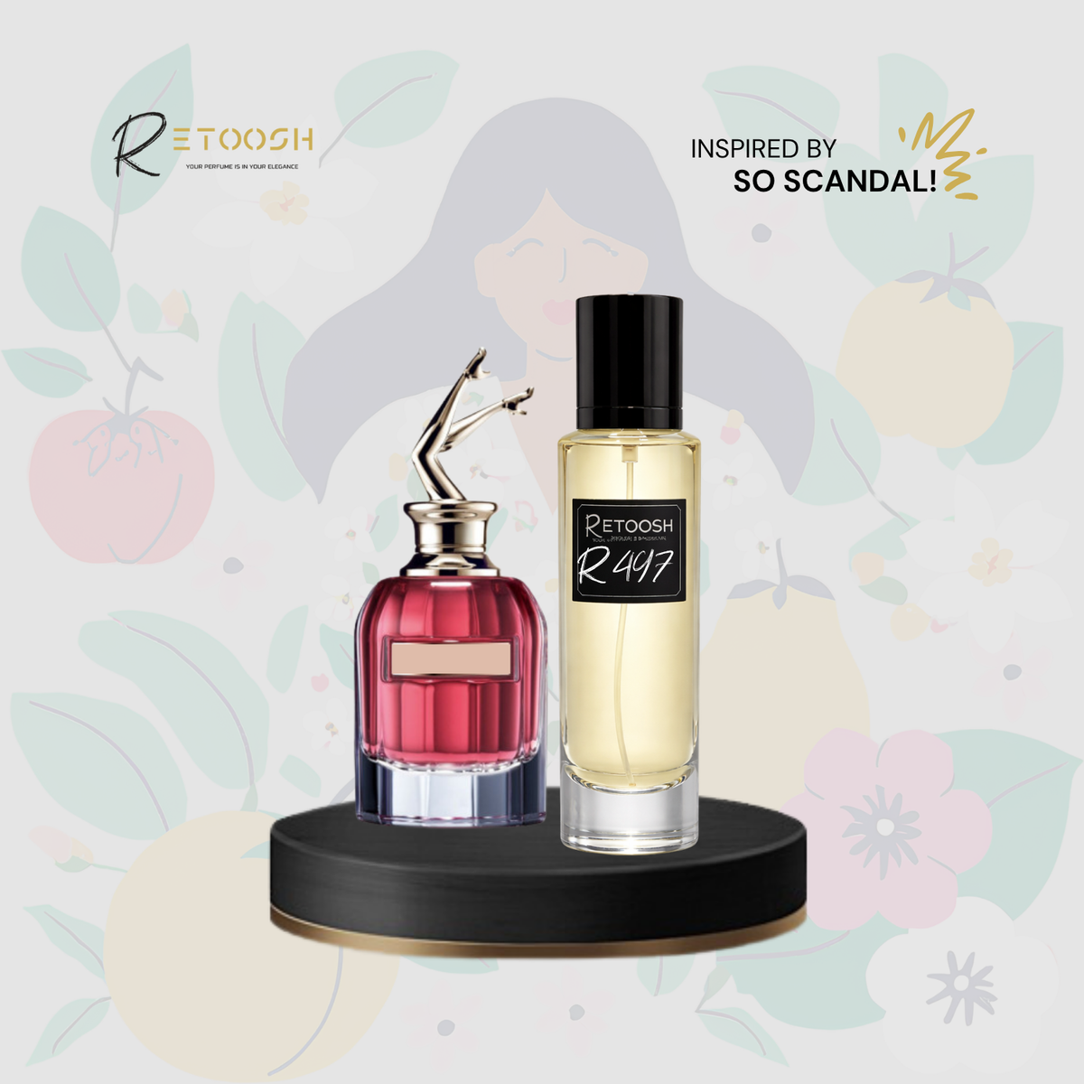 R497 | Fragrance R497 ⁄ Divine Bouquet for Women | 50 mL - Retoosh Perfumes