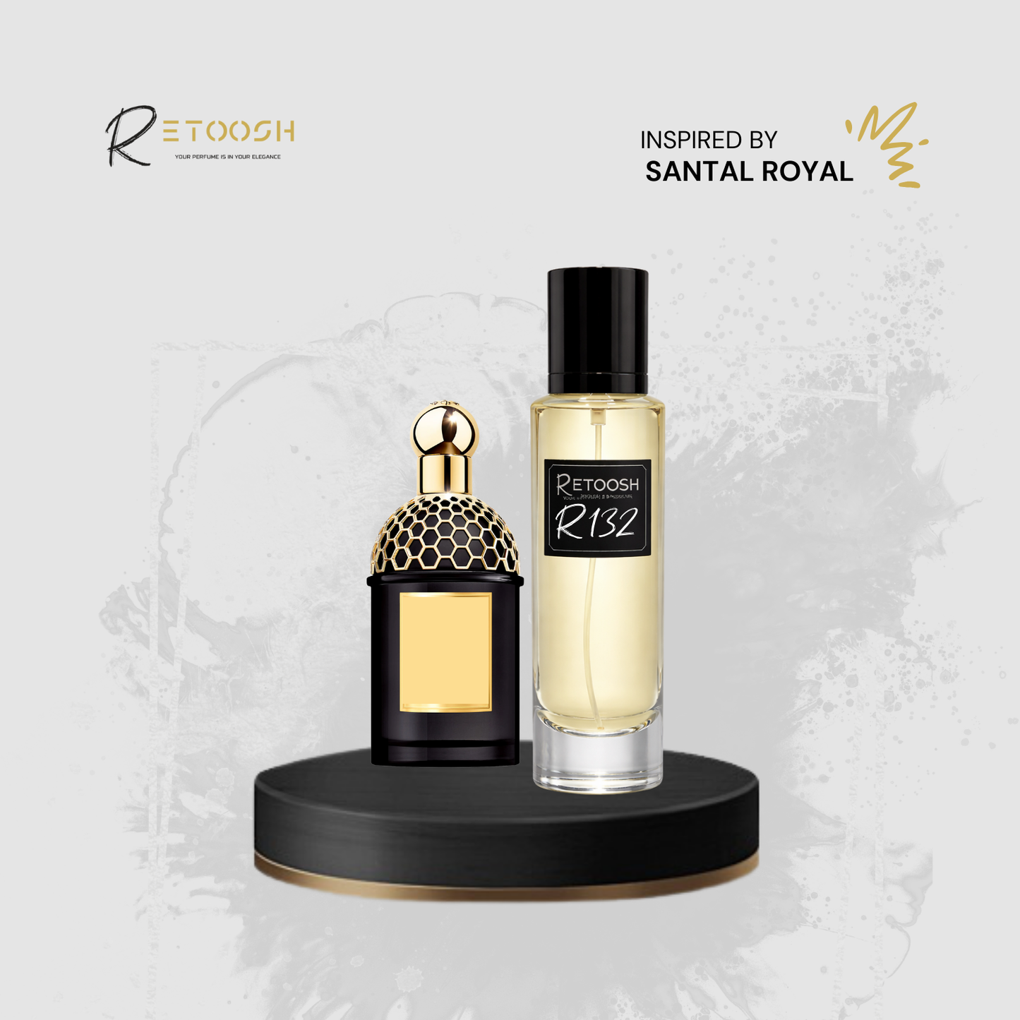 R132 – Fragrance of Prestige – A Masterpiece of Rose & Oud | 50mL - Retoosh Perfumes