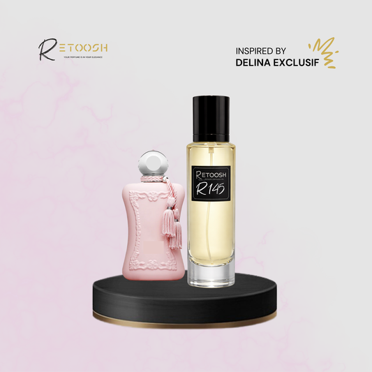R145 Velvet Oud Fragrance – A Symphony of Rose, Oud, and Amber For Women | 50mL - Retoosh Perfumes