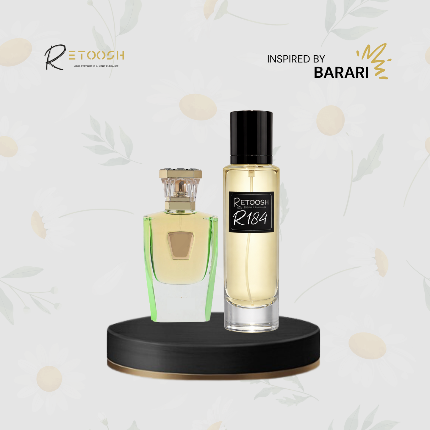 R184 | Velvet Bloom Fragrance – A Harmonious Floral Whisper for Him & Her | 50mL - Retoosh Perfumes