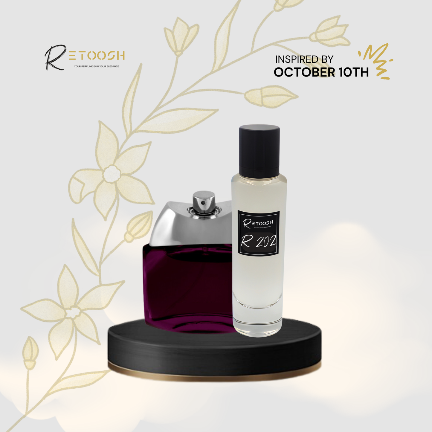 R202 Velvet Oud Temptation | Oriental Vanilla Fragrance for Women and Men | 50mL - Retoosh Perfumes