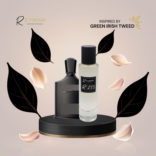 R233 | Woody Iris Elegance Fragrance – A Velvet Blend of Lemon Verbena & Amber | 50mL - Retoosh Perfumes