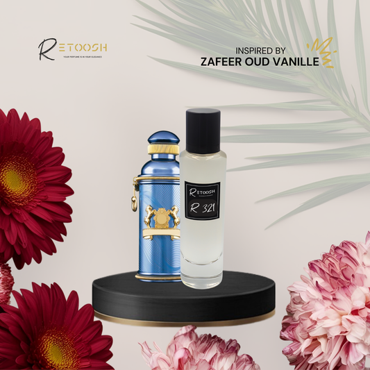 Fragrance R321 | Velvet Vanilla Oud Seduction for Women and Men | 50mL - Retoosh Perfumes