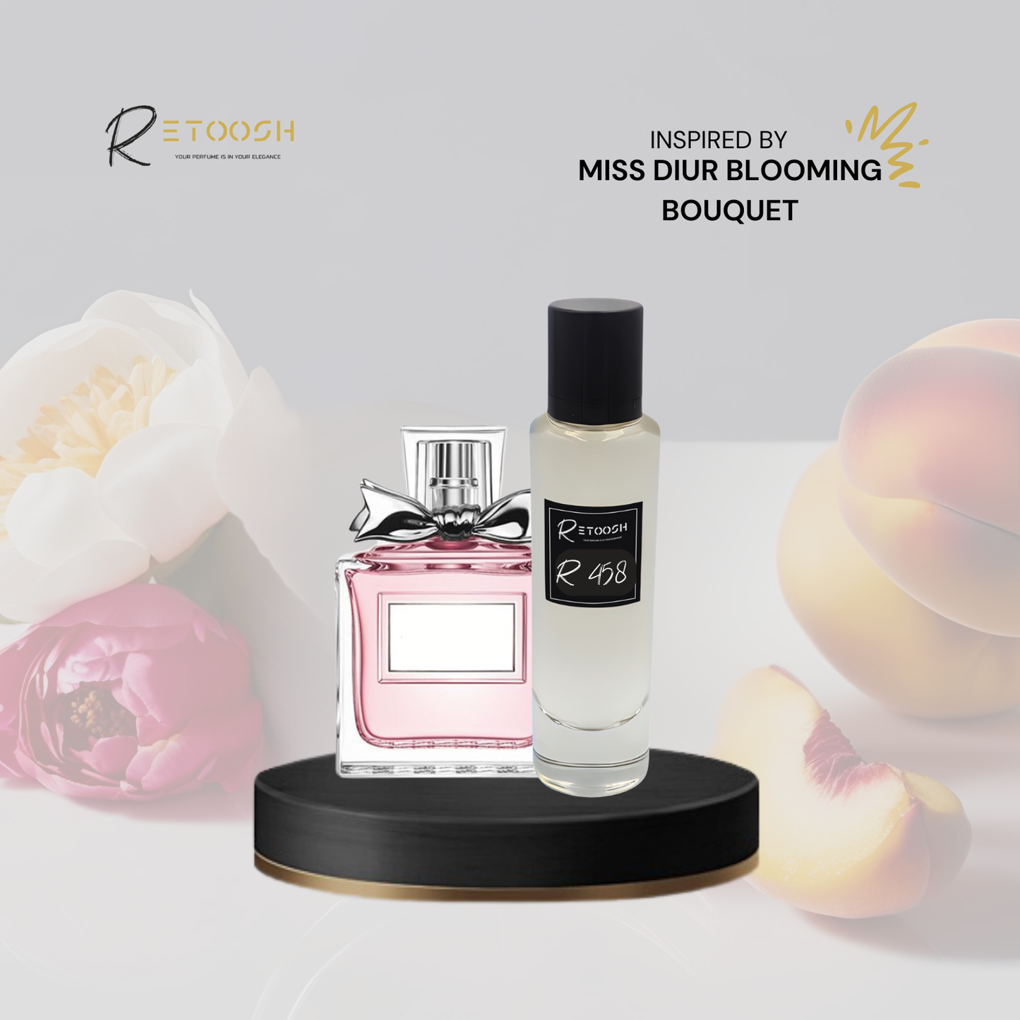 R458 | Peony Blossom Fragrance for Women | 50mL - Retoosh Perfumes