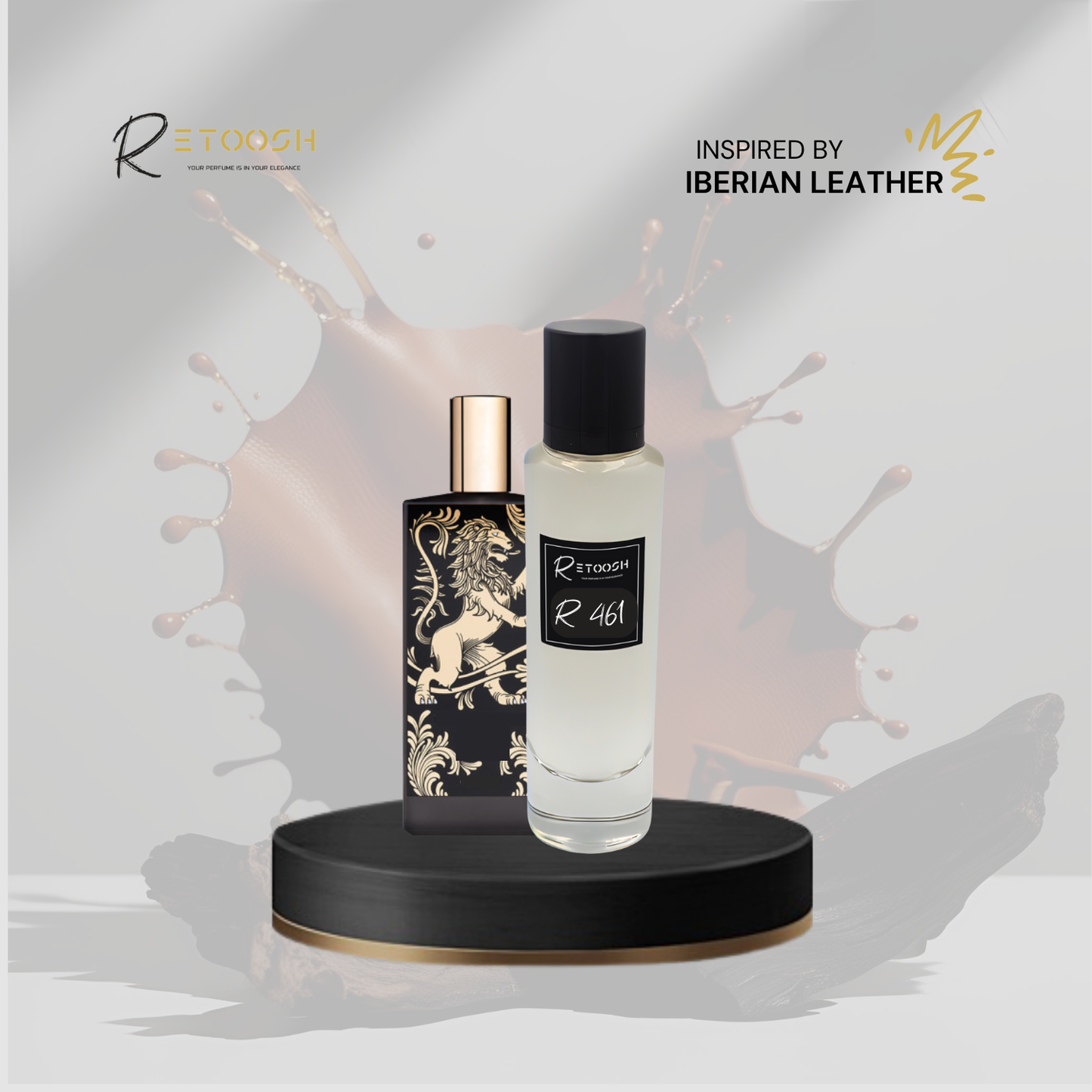 R461 - Oud & Leather Symphony Fragrance for Women and Men | 50mL - Retoosh Perfumes