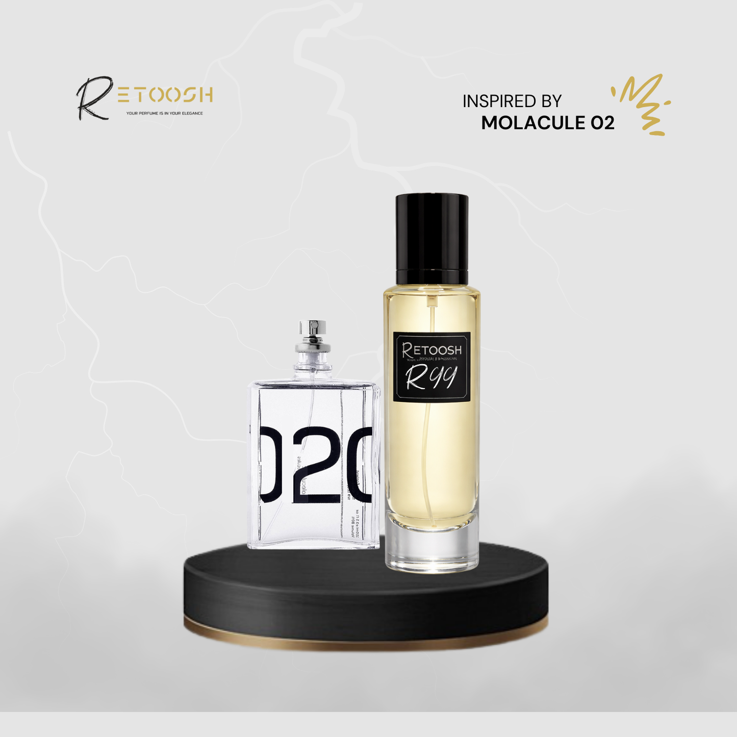 R99 Fragrance | The Essence of Amber For Women and Men | 50mL - Retoosh Perfumes
